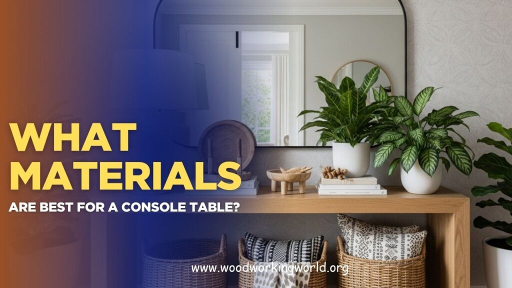 What materials are best for a console table? (Updated 2026)