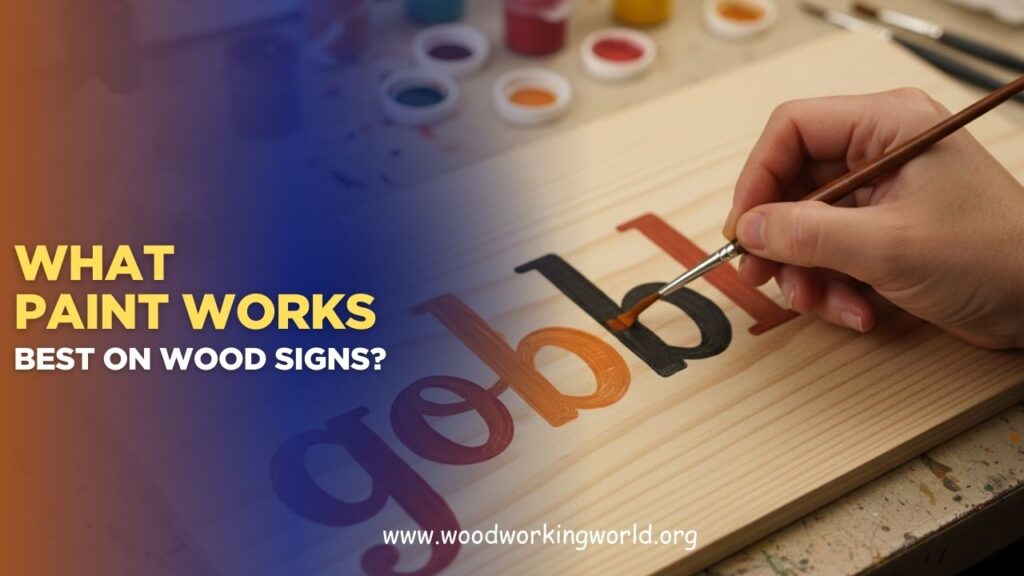 What paint works best on wood signs? (Updated 2026)