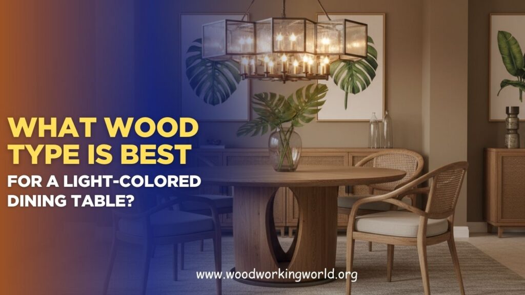 What wood type is best for a light-colored dining table? (Updated 2026)