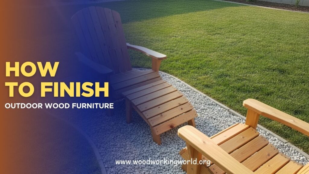 How to Finish Outdoor Wood Furniture