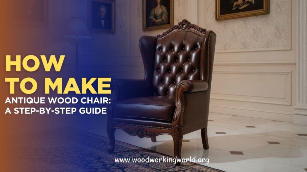 How to Make an Antique Wood Chair: A Step-by-Step Guide