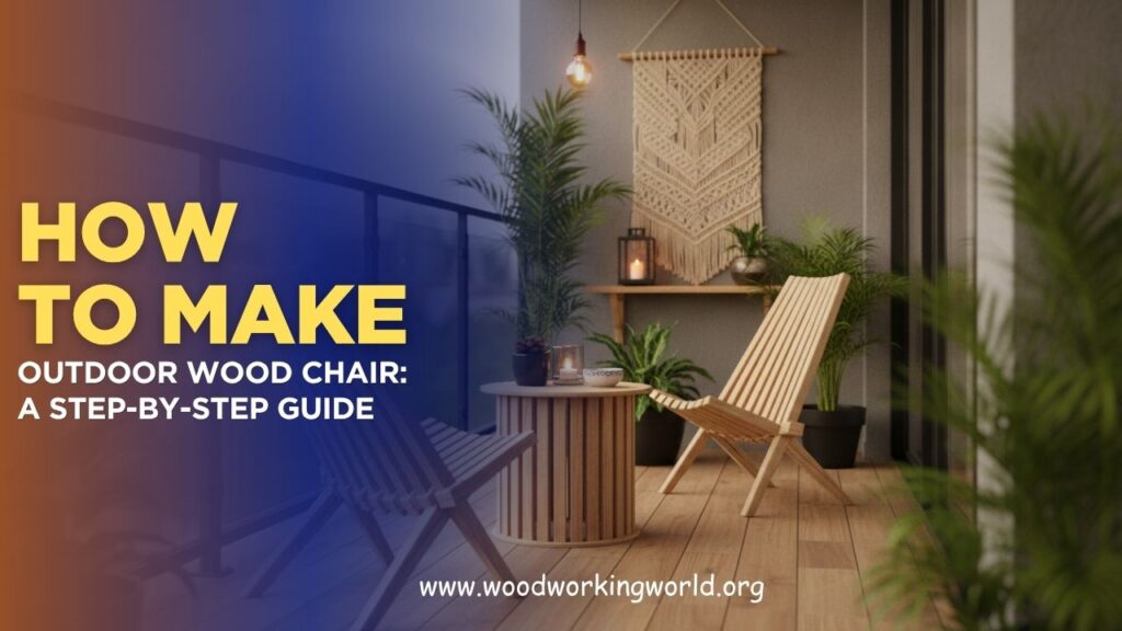 How to Make an Outdoor Wood Chair: A Step-by-Step Guide
